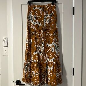 DR2 button front maxi skirt